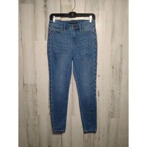 Tommy Hilfiger Women's Tribeca Side Tape Skinny Jeans Blue Size 2